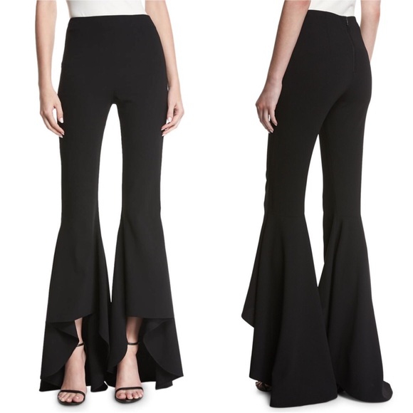 SOLD! ❤️ Alice + Olivia Jinny High-Low Flared-Leg Pants in Black - Picture 11 of 15